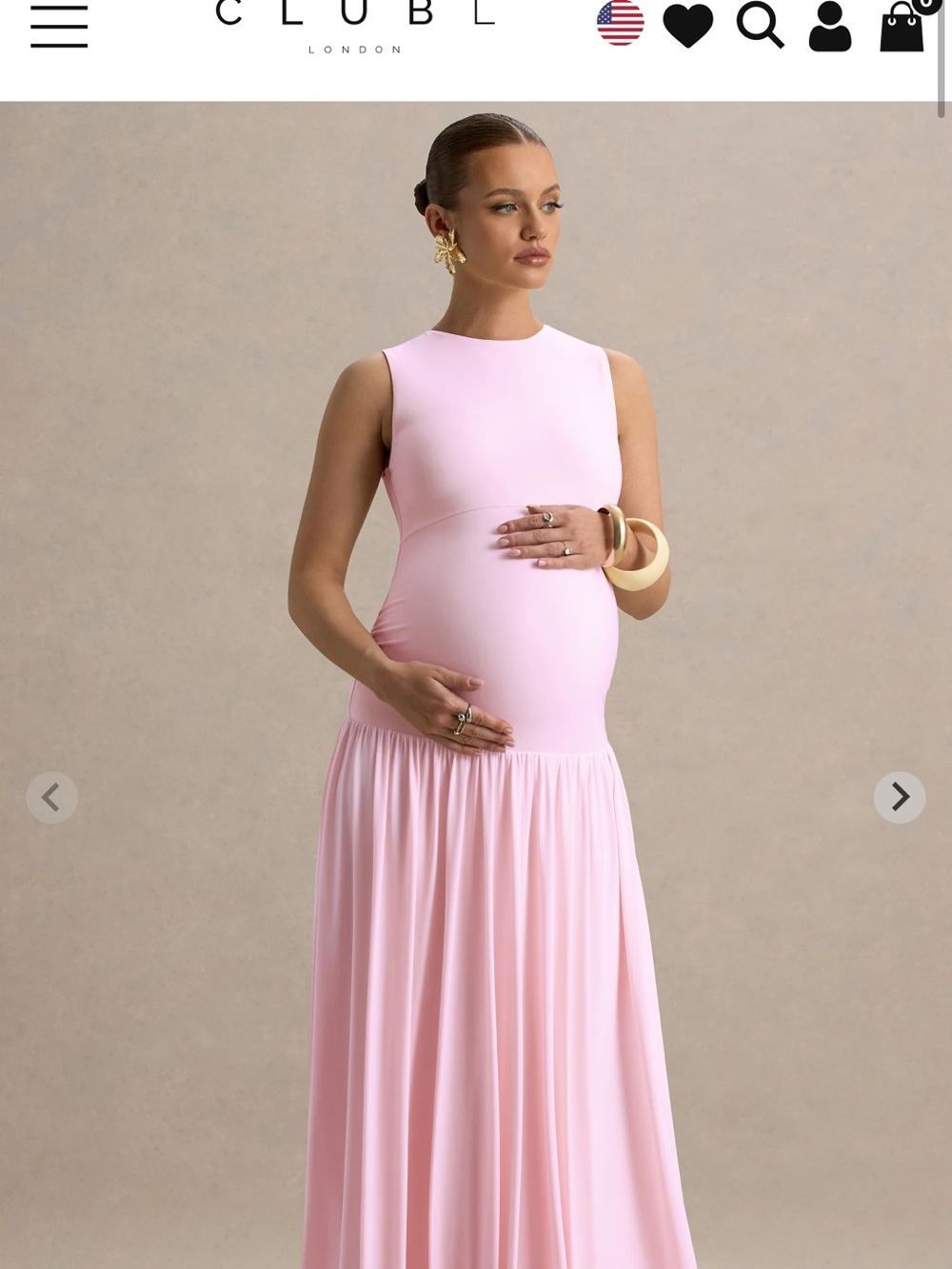 club l maternity dress London | Dresses | Club L London Sleeveless Maxi In Pale Pink Crew neckline pattern_Spandex Size:AU12 US8 LILYSILK Ladies Silk Dress White maternity